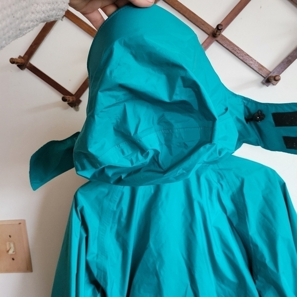 Vintage Kokatat Waterproof Jacket Green Blue Mesh Lined L Large - Picture 10 of 15